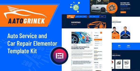 Auto repair Elementor template,car service website,auto mechanic template,car repair Elementor kit,garage website design